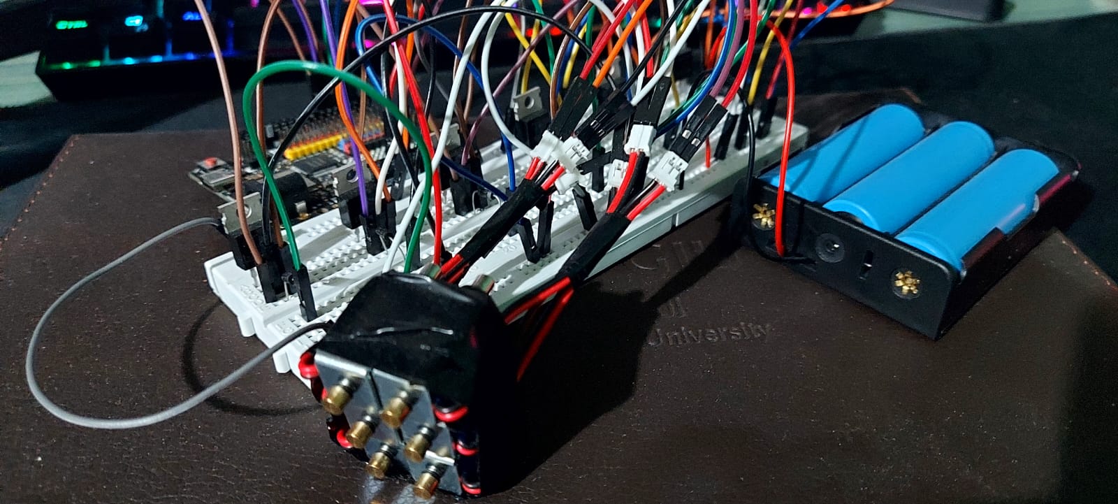 Hardware setup of the project